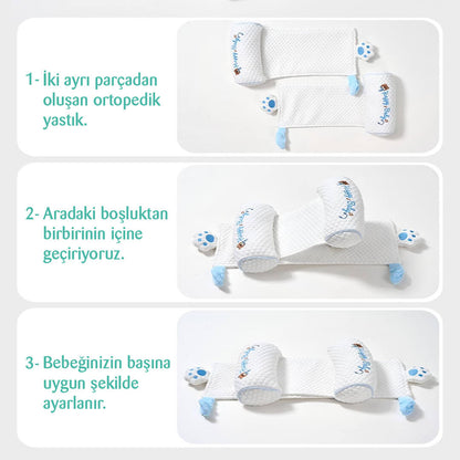 Ortopedik Bebek Düz kafa yastığı JUPPULY