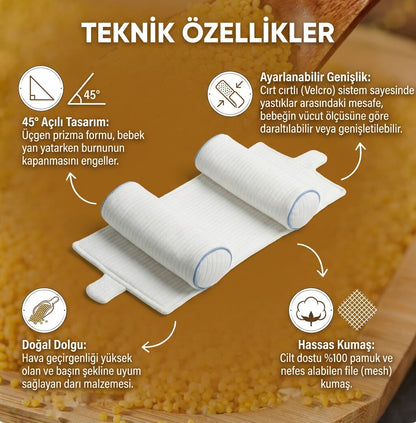 Ortopedik Bebek Düz kafa yastığı JUPPULY